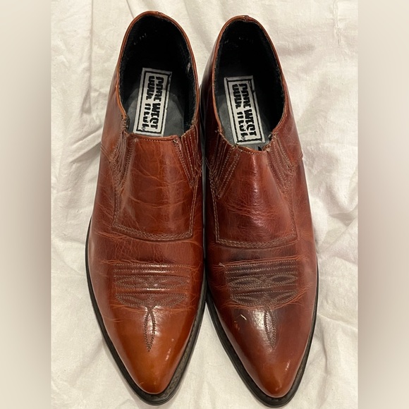 Code West Shoes - Vintage CODE West Brown Western Leather Ankle Boots
